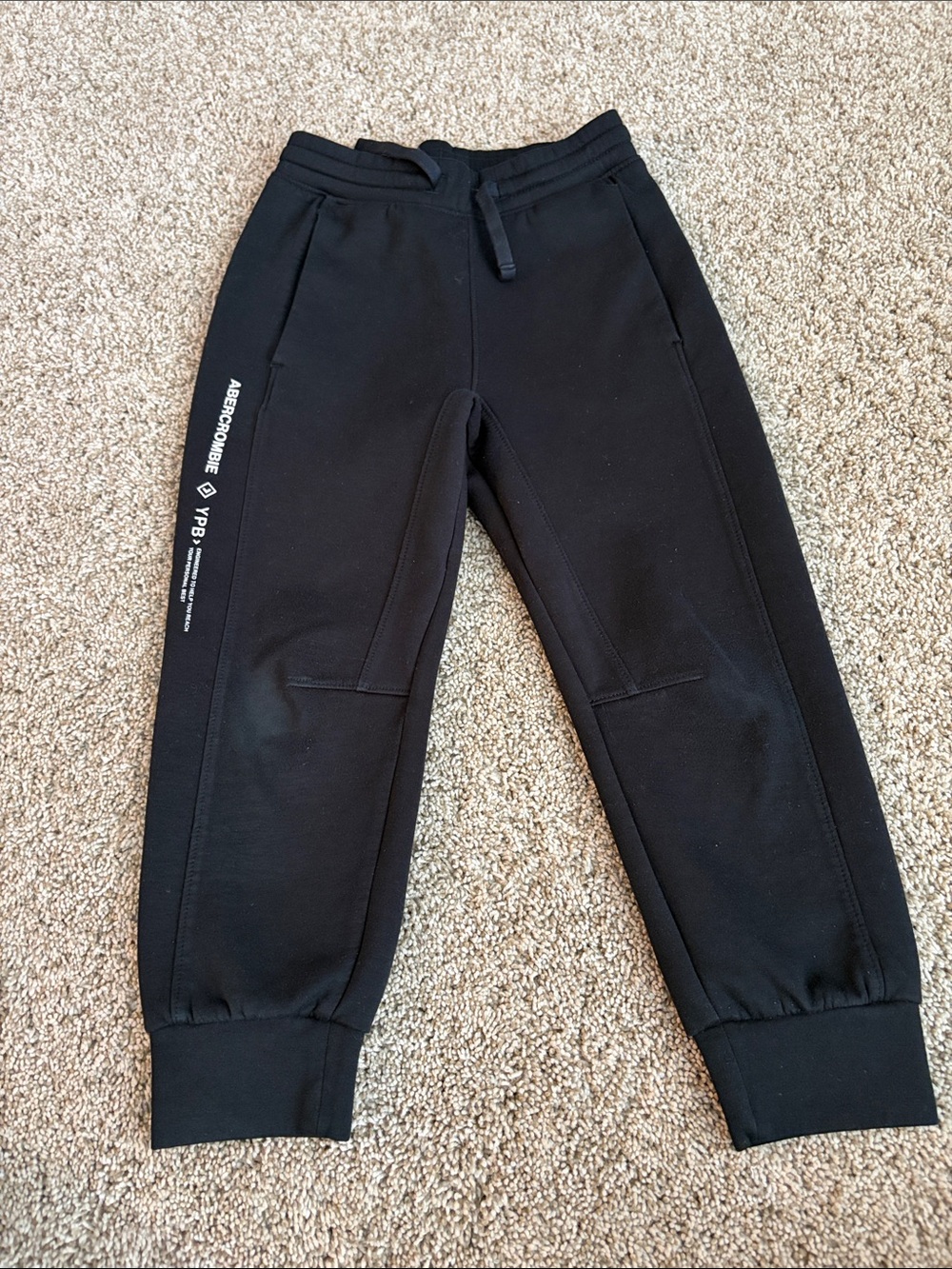 Abercrombie & Fitch Kids Black Sweat Joggers with Side Logo